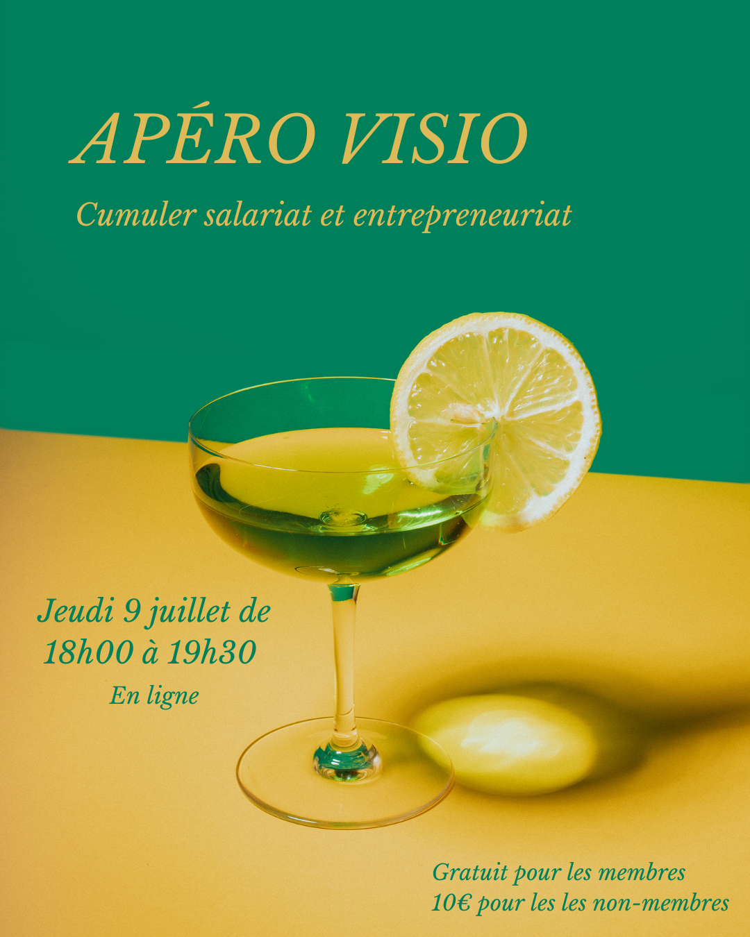 Apéro Visio: Cumuler salariat et entrepreneuriat