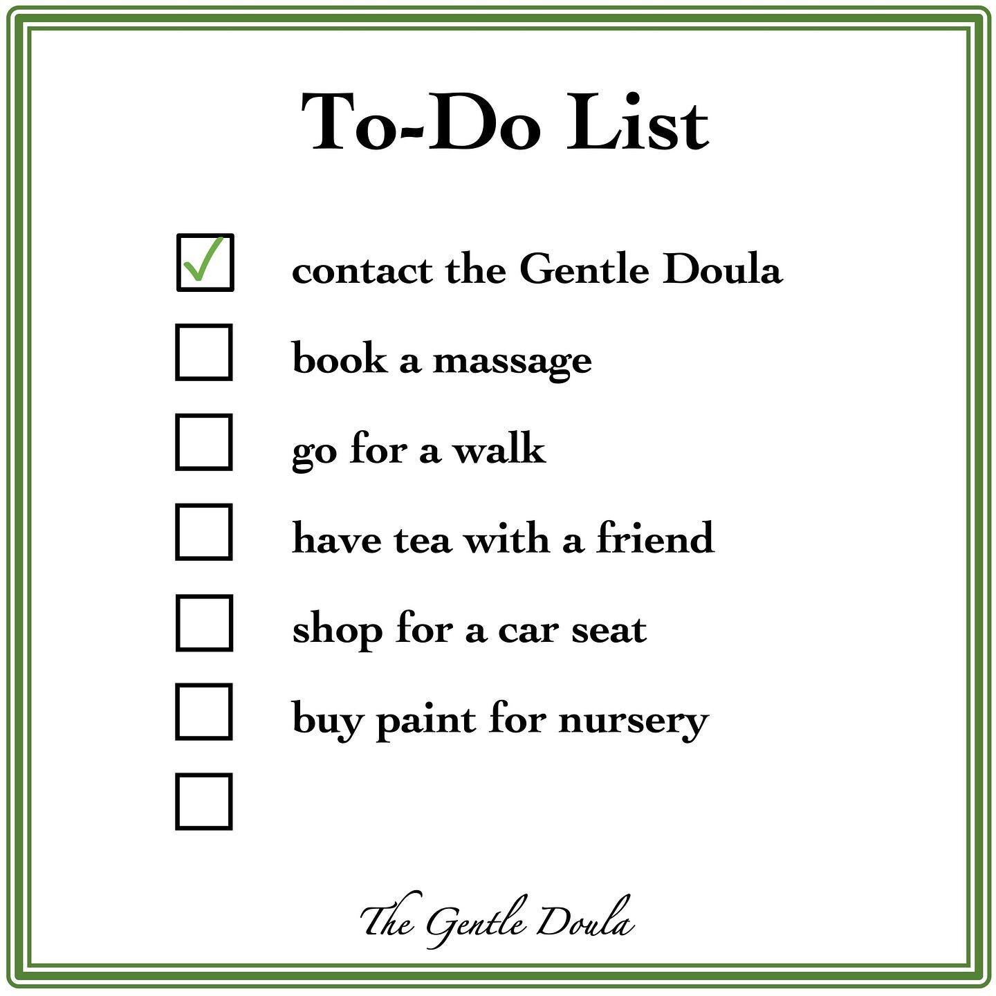 Happy new year! Whether you&rsquo;re starting out fresh with new ideas and plans, or hoping to cross off some of your unfinished goals from 2023, I hope you&rsquo;ll consider adding a call to the Gentle Doula to your list. 
.
Doula support is persona