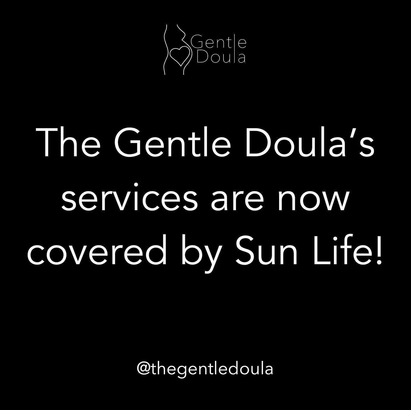 Exciting news!! Doula support just became even more affordable!
.
Effective immediately, your Sun Life Health Spending Account (HSA) can be used to cover support by a doula certified through Doula Canada&hellip; (that&rsquo;s me!)
.
Don&rsquo;t have 