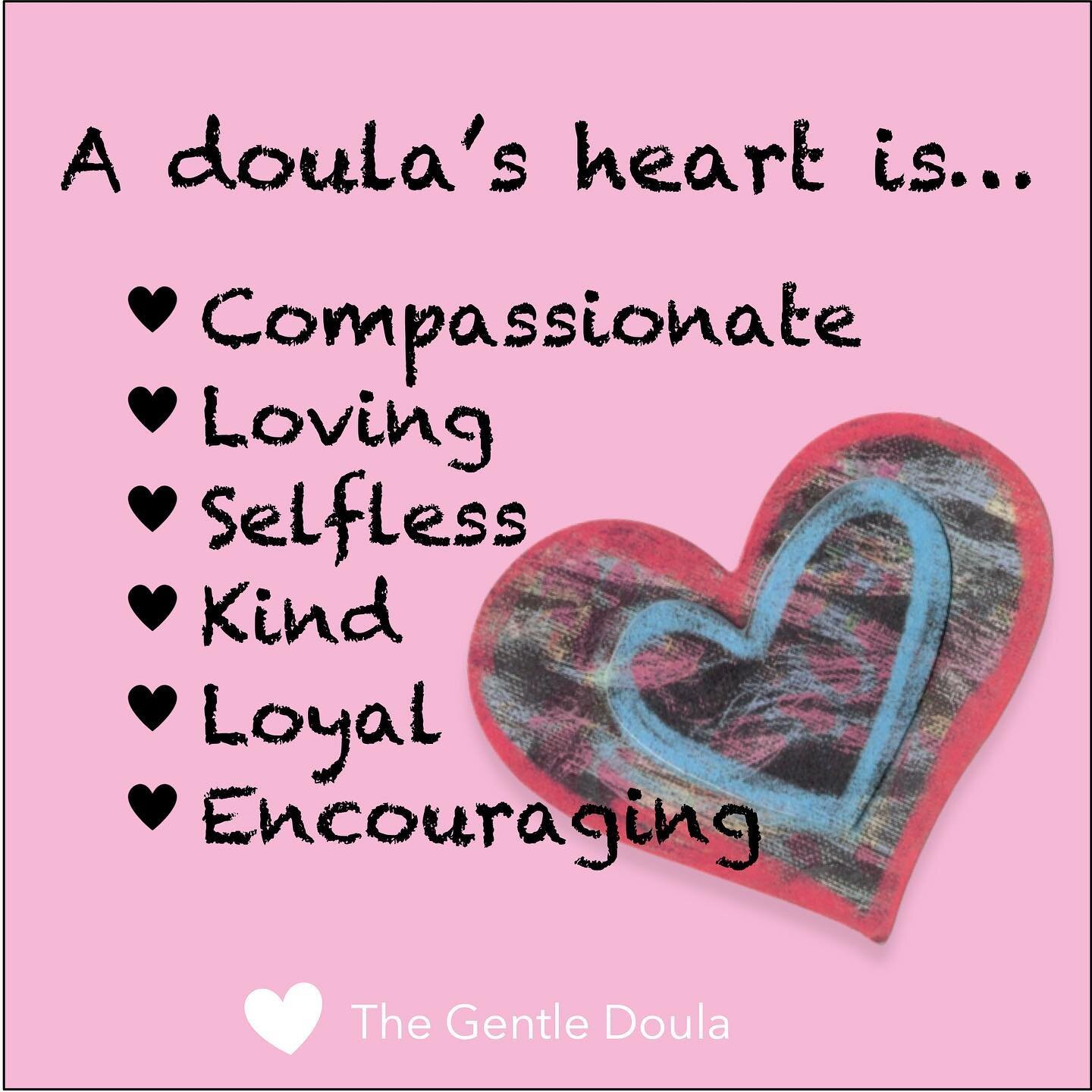 A doula&rsquo;s heart &ndash; her driving force &ndash; can be summed up as the goal to simply do all she can to support her client. 
.
Listening, informing, comforting, holding space. 
.
From the months they journey together through pregnancy, to th