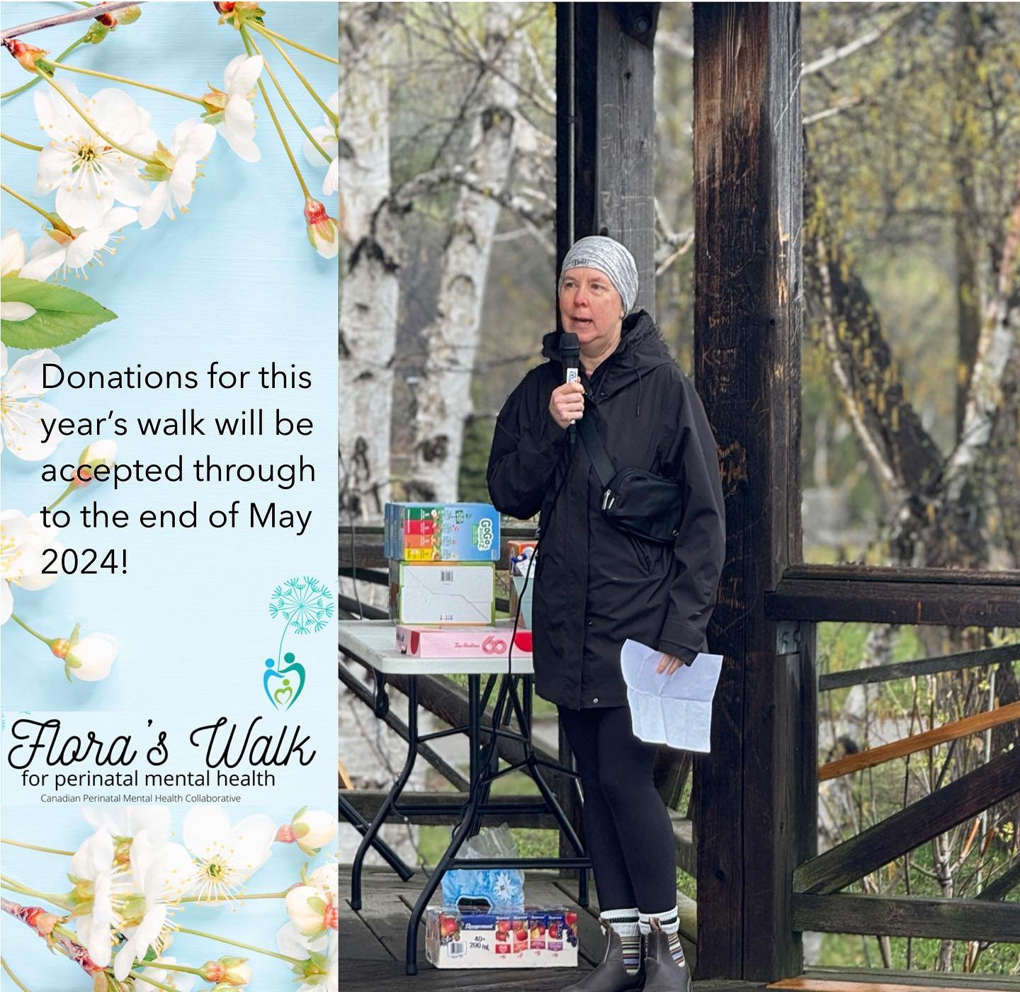 A few days before Flora&rsquo;s Walk, I was asked if I would say a few words at the event. My first thought was &lsquo;no!&rsquo; (like many people, public speaking ranks pretty high on my list of fears). But then I thought about how much perinatal m