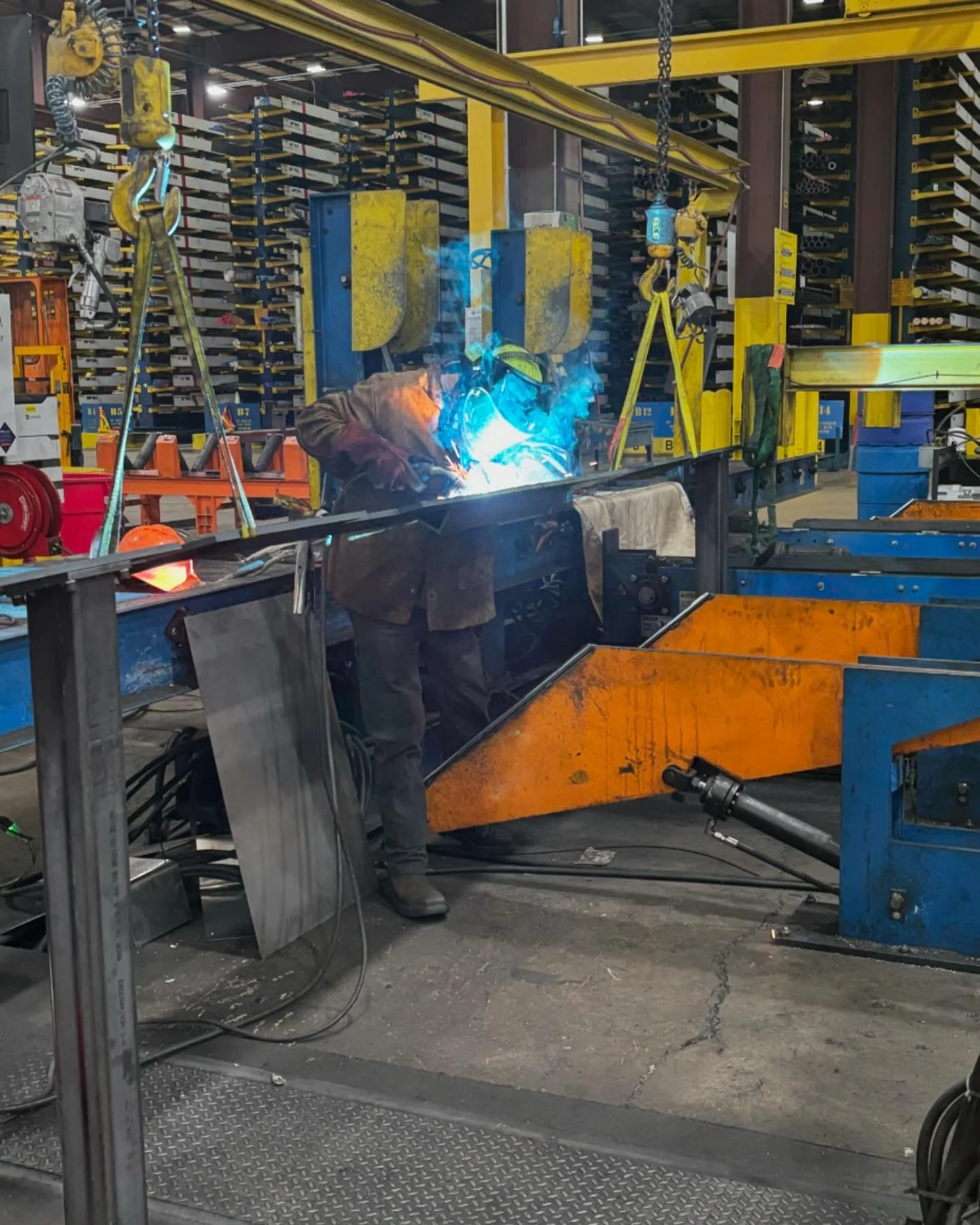 MTD technician carrying out onsite industrial equipment welding