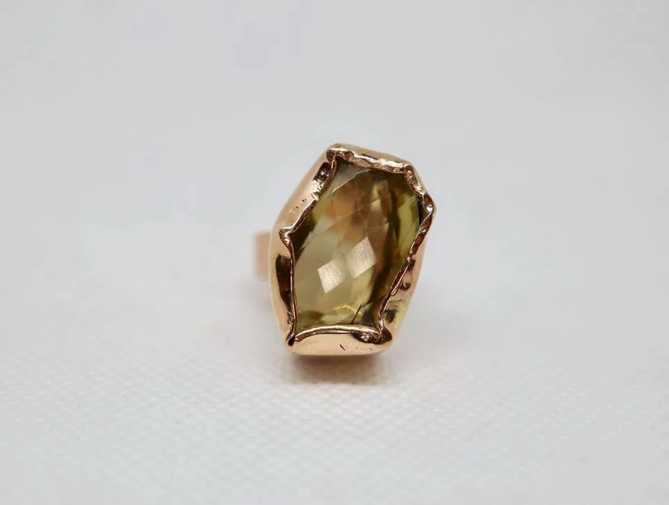 Bezelled Topaz Ring 