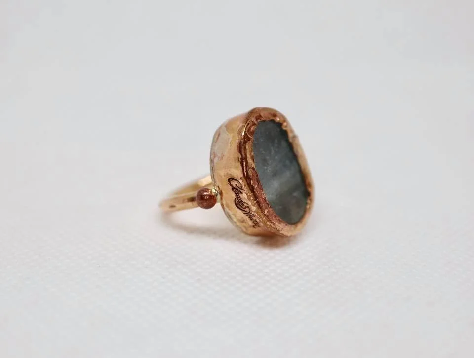 Oval Aquamarine Ring 