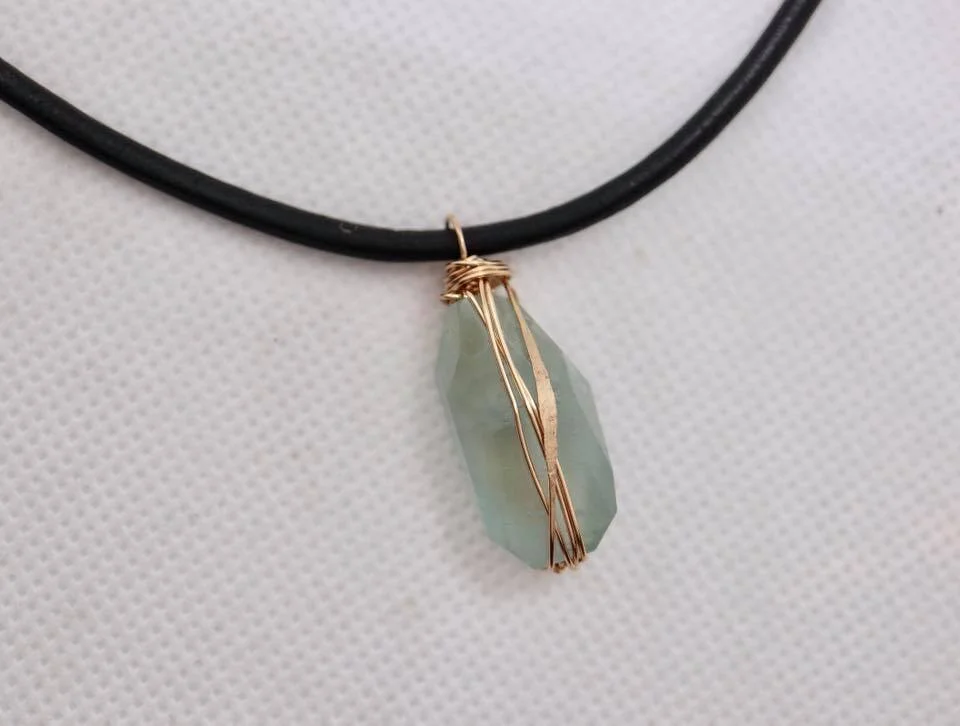 Raw Aquamarine Necklace