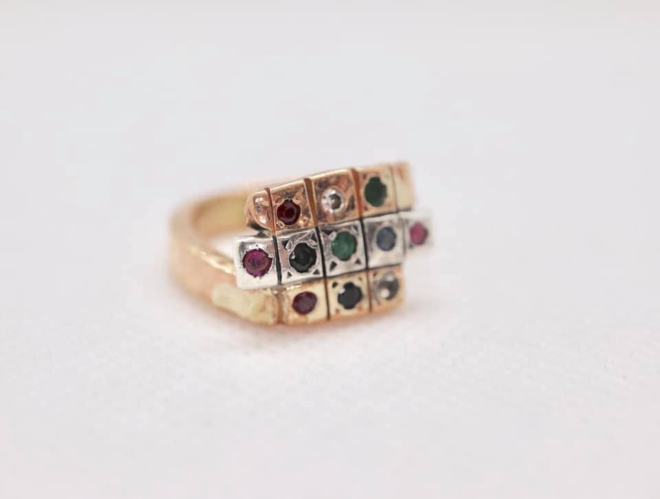 Multi Gemstone Ring 