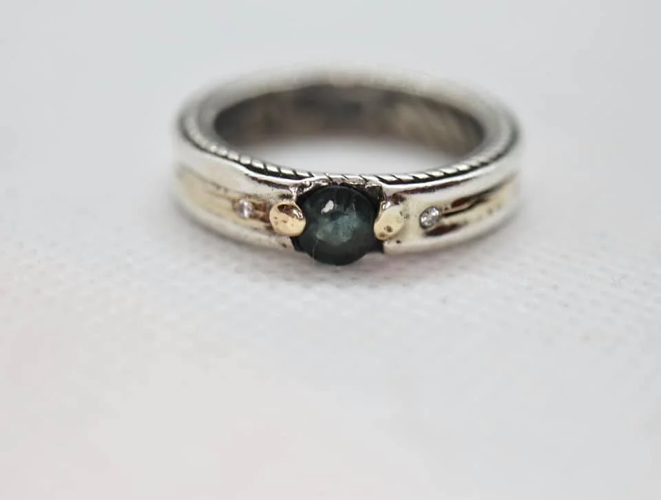 Blue Tourmaline Ring 