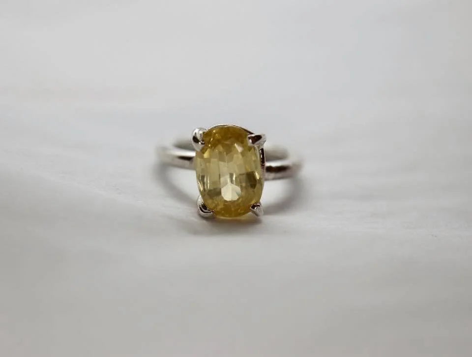 Yellow Sapphire Ring 