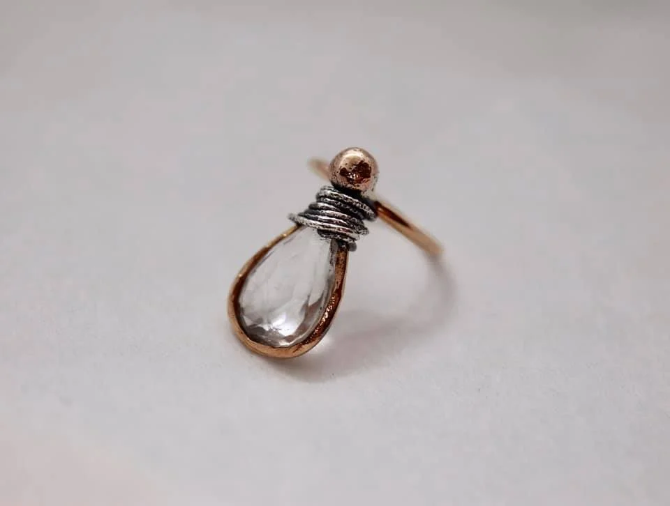 Kunzite Pear-shape Ring 