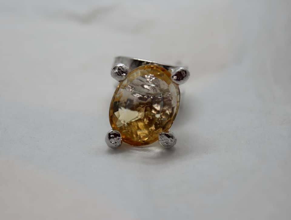 Tangerine Citrine Ring