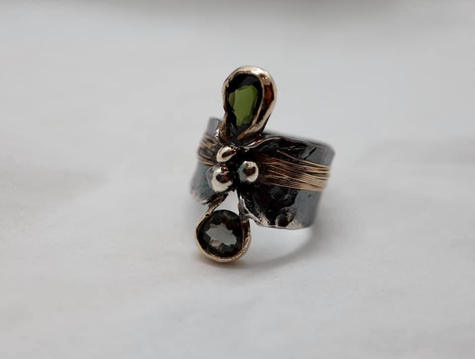 Double Tourmaline Ring 