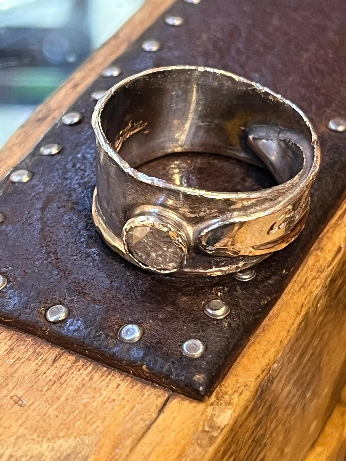 Salt and Pepper Diamond Band