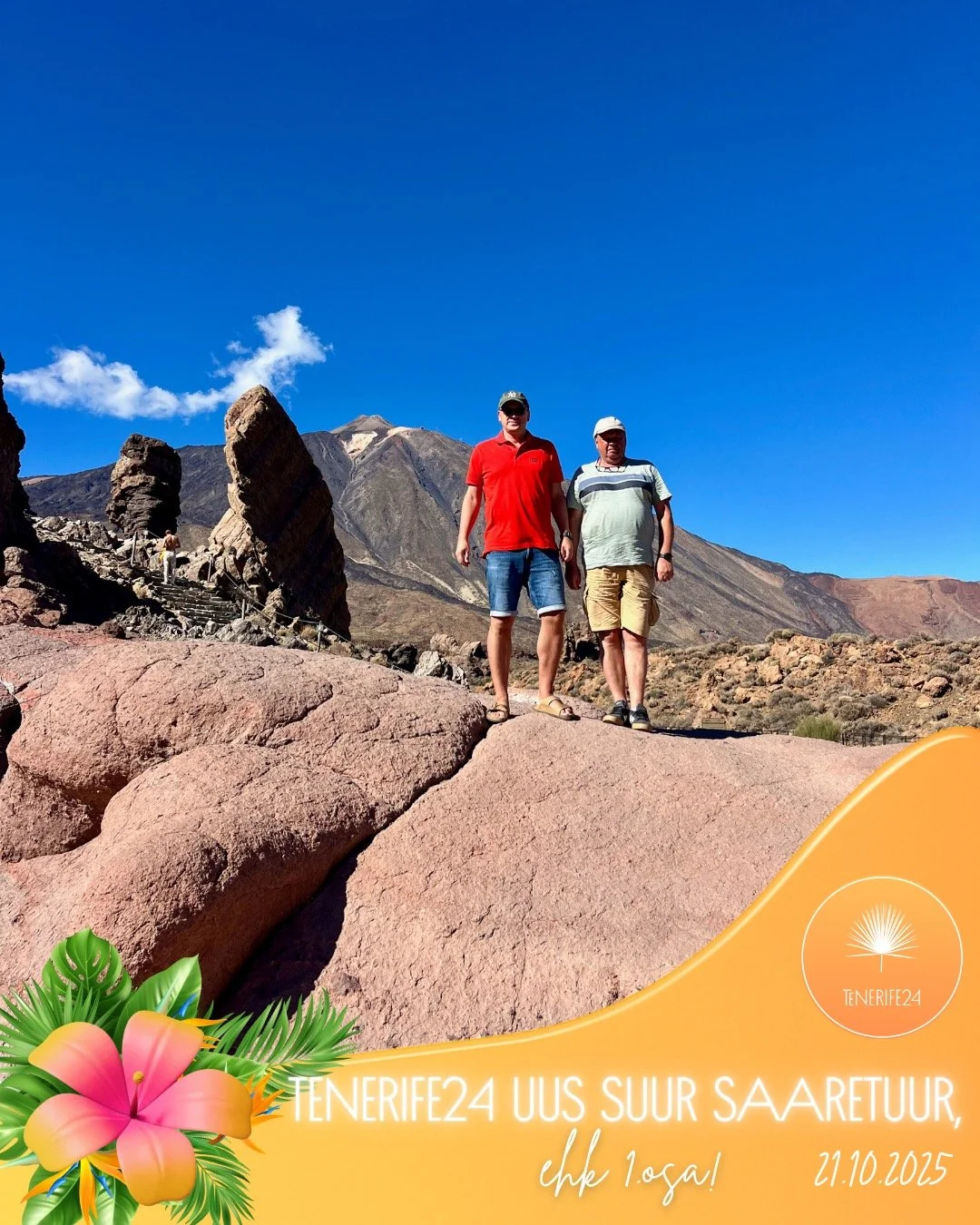 🌴 21.10.2025 – TENERIFE24 UUS SUUR SAARETUUR, ehk 1. osa! 🌴
HURRAAA!!!! Teisipäeval toimus meie hooaja esimene ekskursioon – ja see oli meile kõigile peale suvepuhkust tõeline elamus! Väike, rõõmus