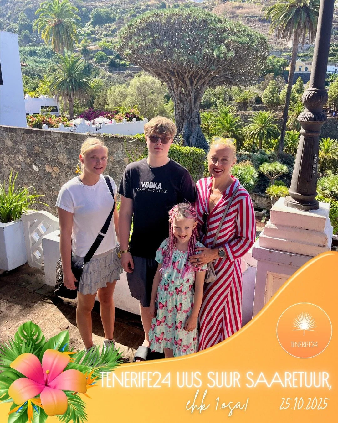 🌴 25.10.2025 – TENERIFE24 UUS SUUR SAARETUUR, ehk 1. osa! 🌴
Milline toredalt päikeseline algus meie 2025/2026 hooajale! ☀️
Väike ja rõõmus seltskond, palju päikest, naeru ja avastamisrõõmu – ju