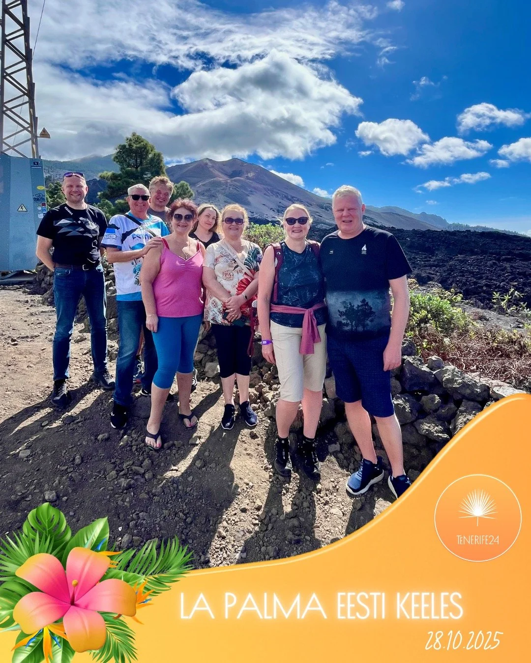🌋🏝️ Teisipäeval 28.10.2025 toimus meie hooaja esimene imekaunis LA PALMA EESTI KEELES! 
Täna jagame jälle suurima rõõmuga pilte meie armsast eestikeelsest La Palma saare tuurist! 💛
No, vedas meil jälle - ilm oli s