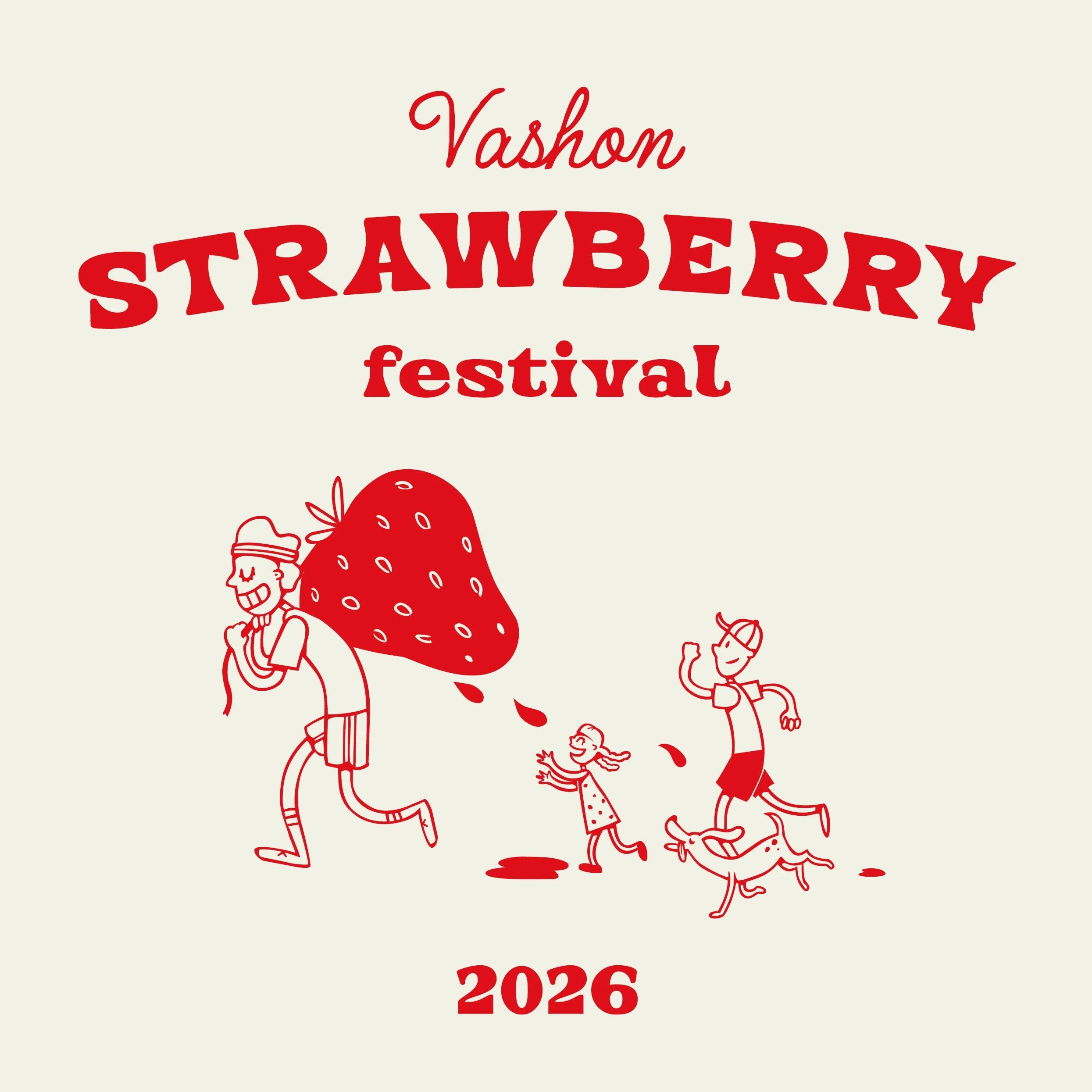 🍓 Almost forgot to share this little guy: a shirt graphic commissioned by @flostate_running for the Vashon Island Strawberry Festival this past weekend. Apparently they sold like hotcakes! 🤩 Credit to flōstate&rsquo;s Claire Magruder for the deligh
