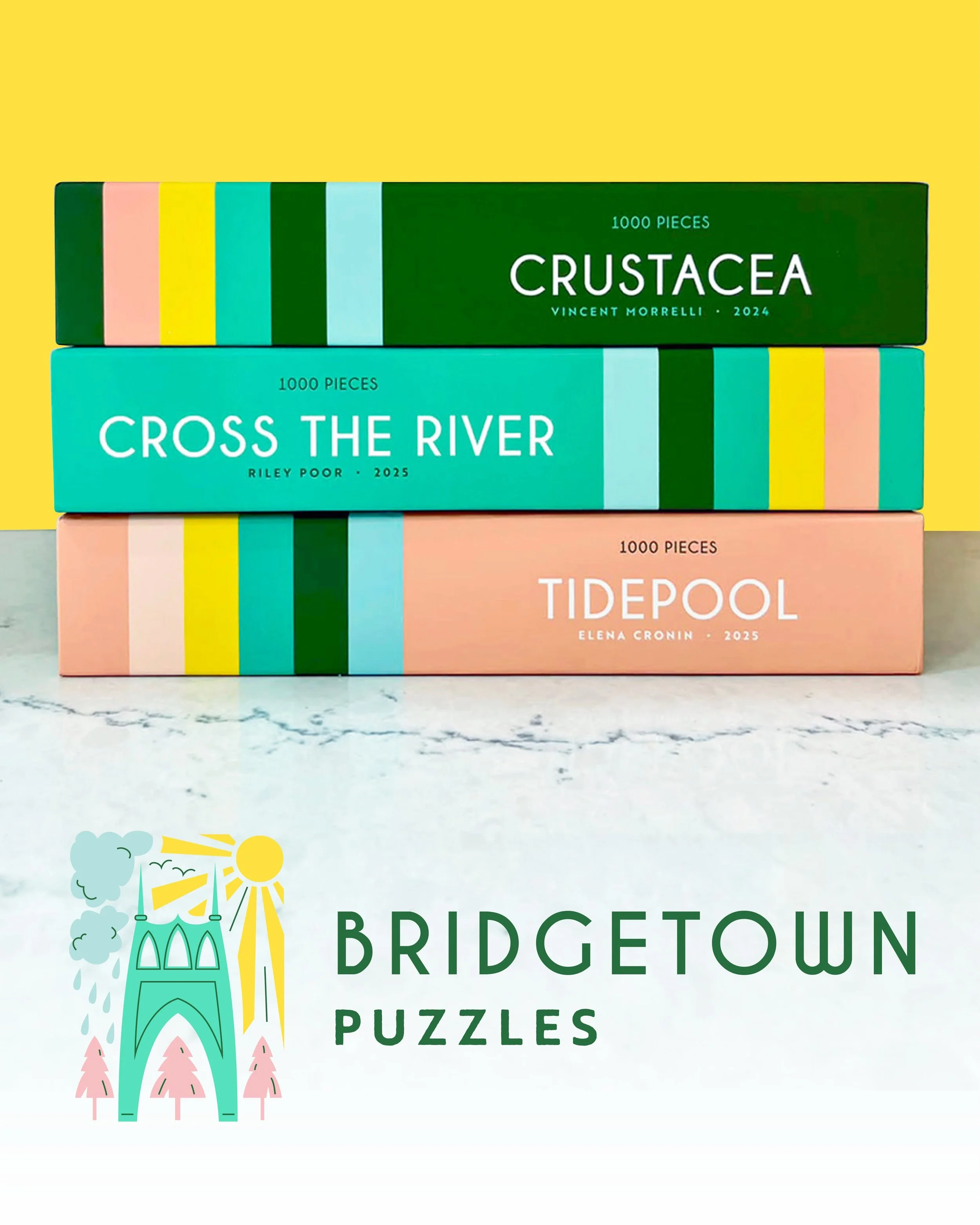So, i know you&rsquo;ve all seen plenty of my posts about the Tidepool puzzle for @bridgetownpuzzles, but there&rsquo;s so much more that i have to show you! Anna hired me back when Bridgetown was merely a twinkle in her eye, and everything branding-
