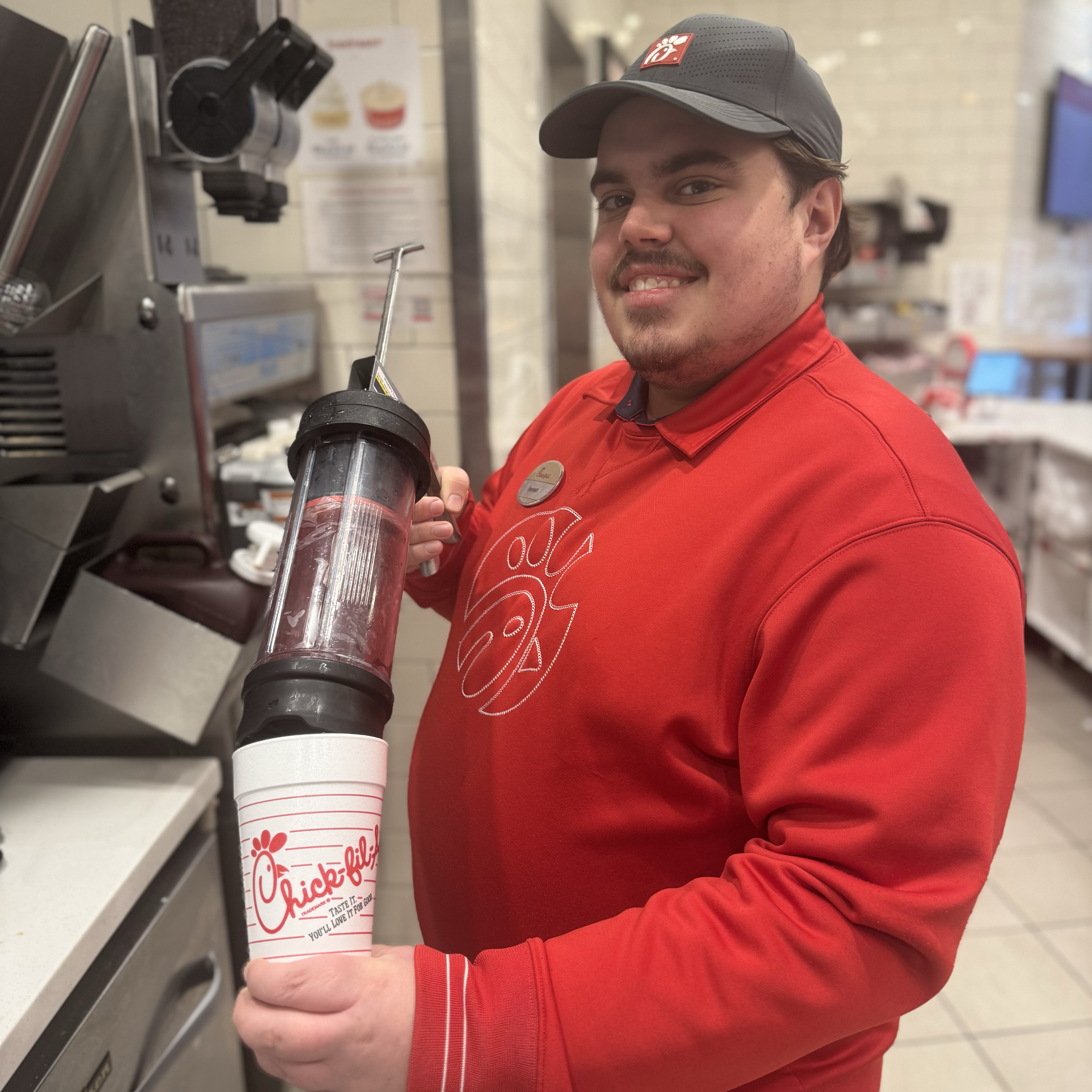 Male Chick-fil-A Team Member