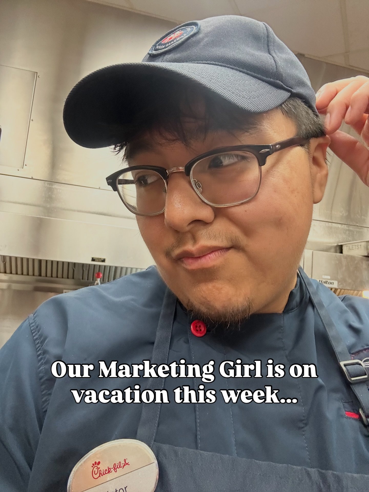 Marketing Director in the making... 💁
&bull;
&bull;
&bull;
#chickfila #vacation #fun #marketing #chicago