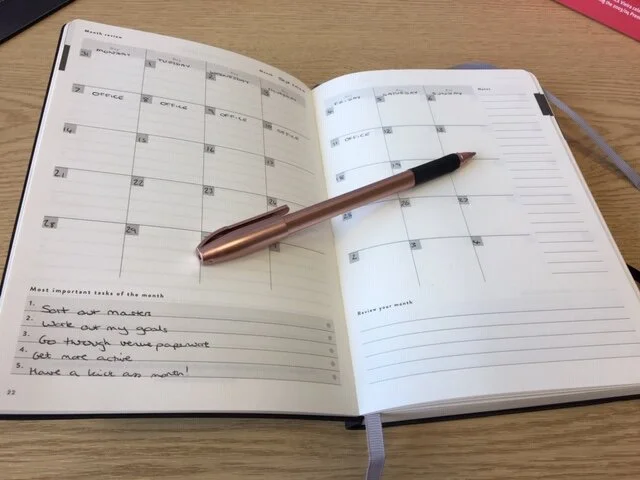 Planning and getting on top of things