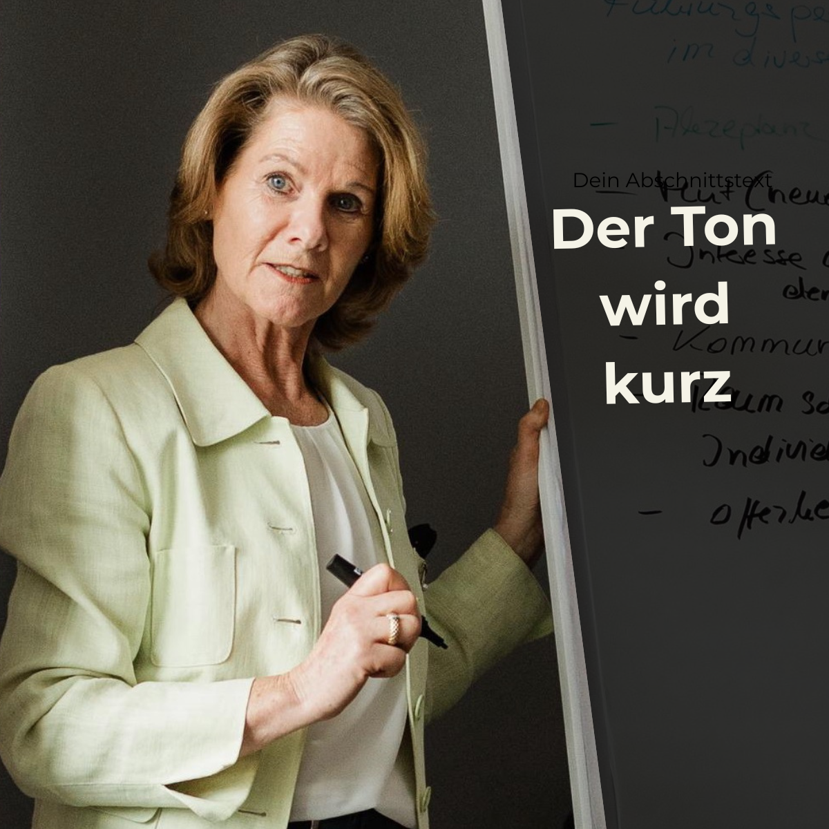 Der Ton wird knapper.