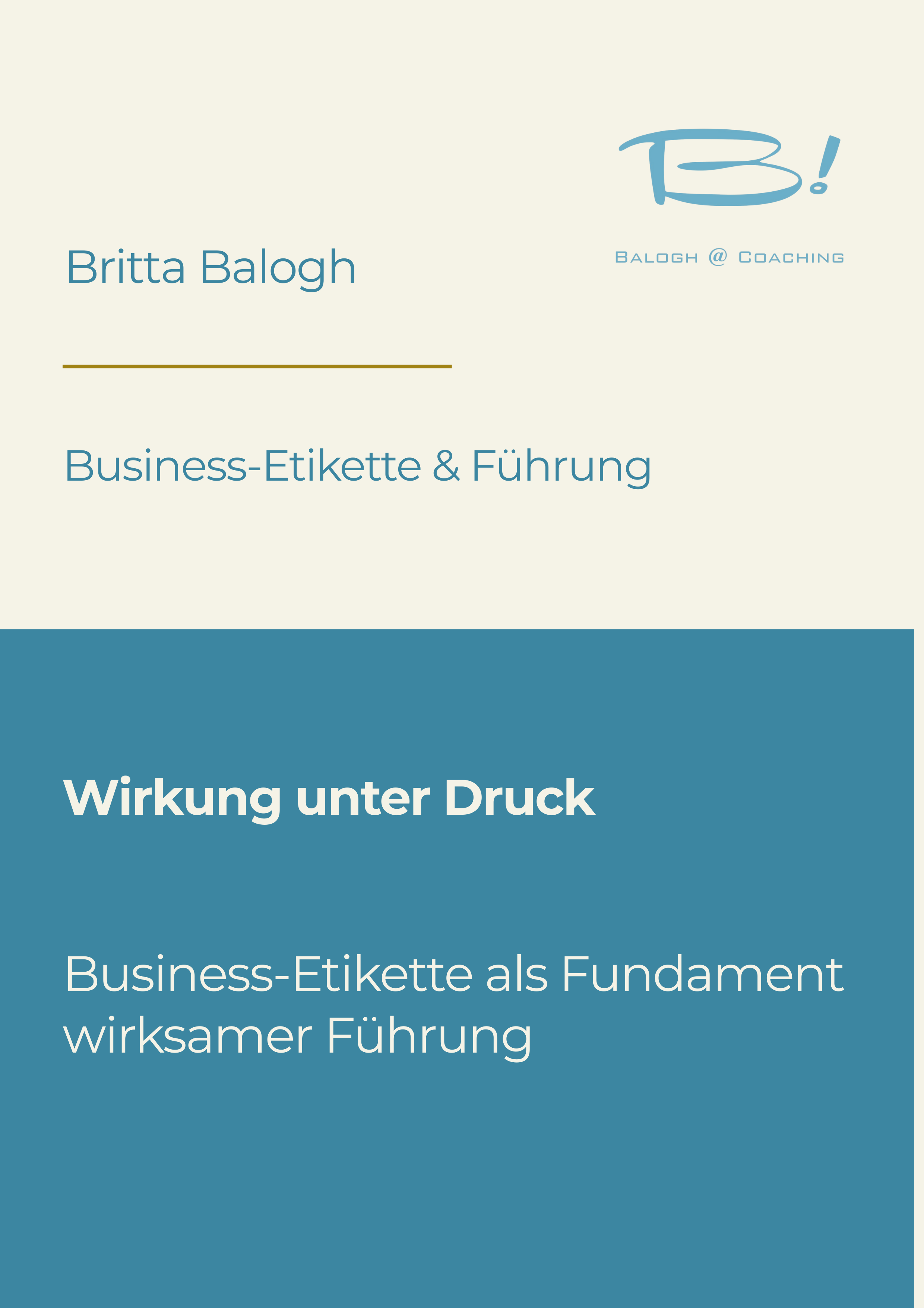 Führung unter Druck