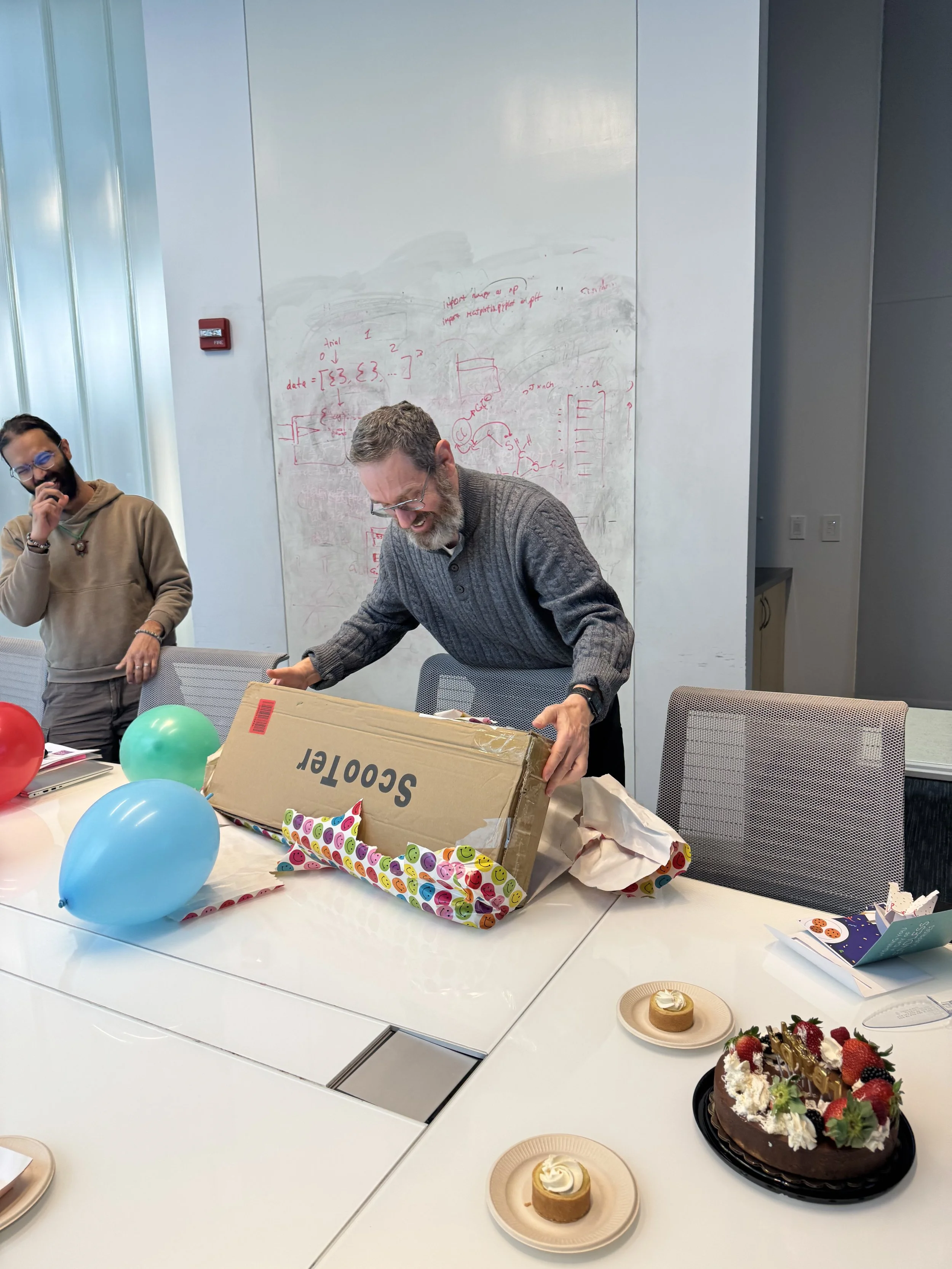 Birthday surprise for Dr. Bikson