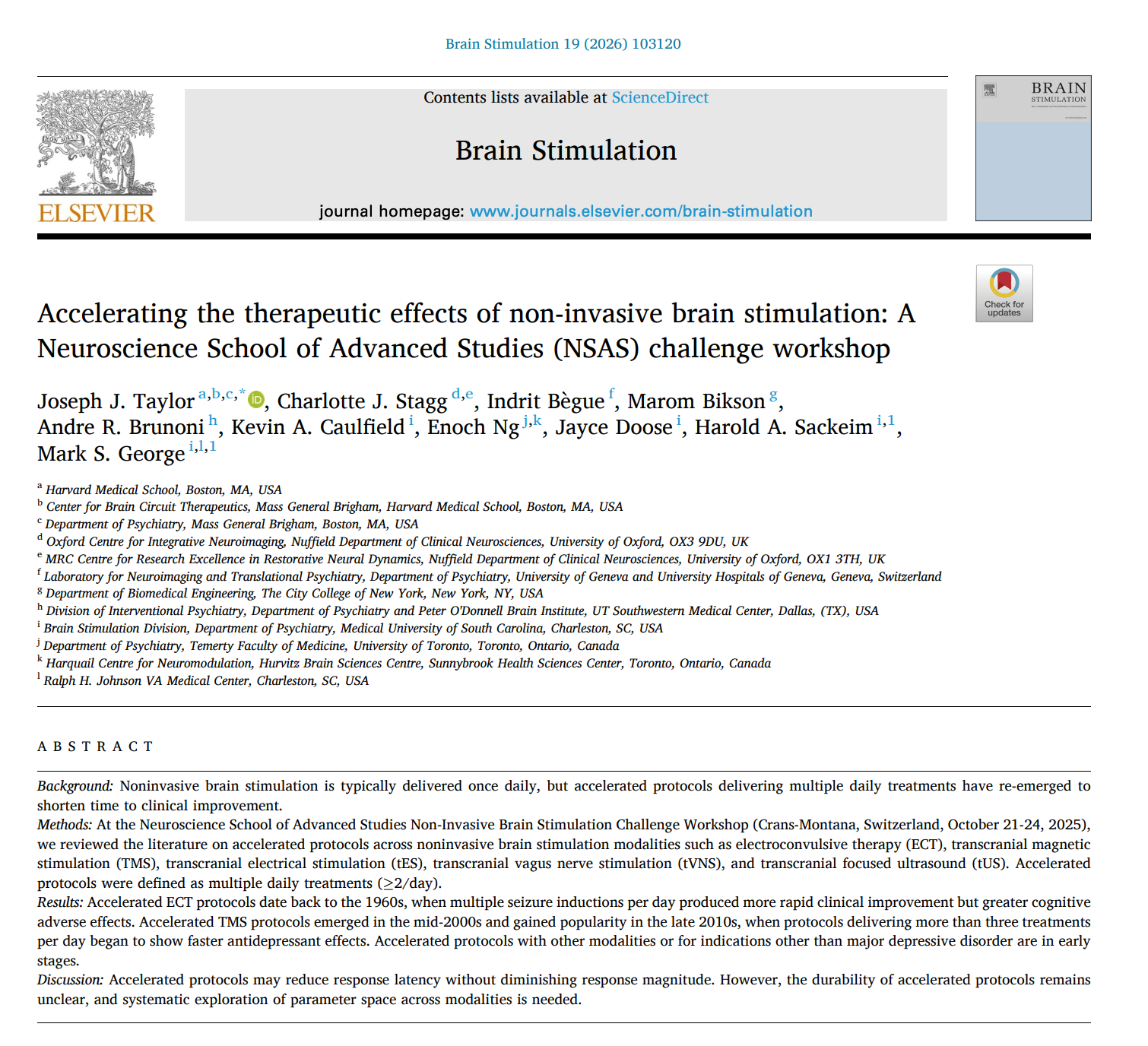 new review: Accelerating non-invasive brain stimulation: