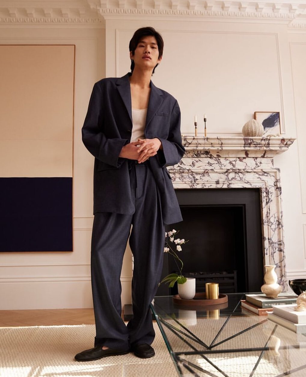 🤍 Sang in @therow for @harrodsman shot by @stinarattasepp and styled by me