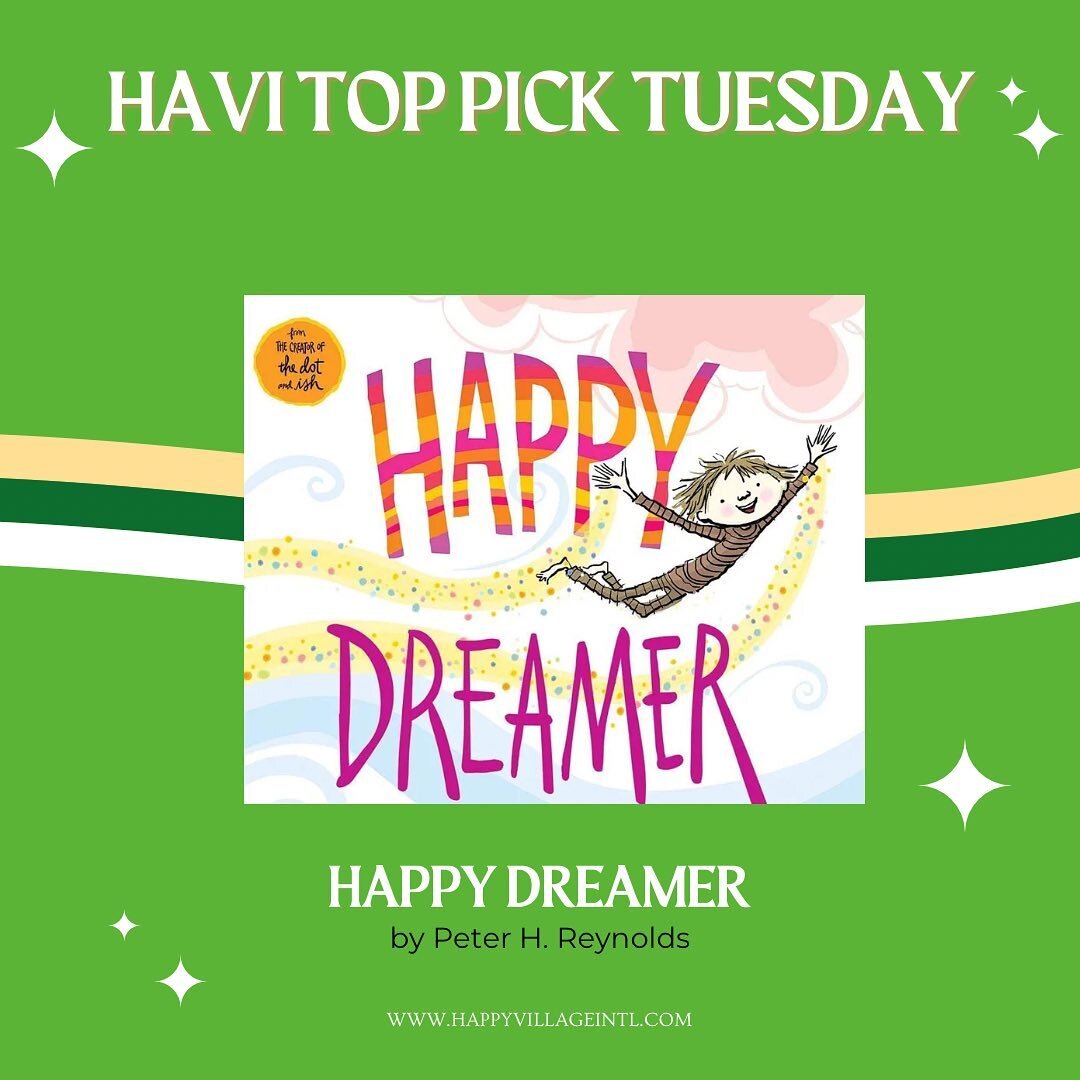 #HAVITopPickTuesday 

Here is this week&rsquo;s HAVIs Read of the week, promoting books that include topics on Neurodiversity and inclusivity!

HAVIs pick is: Happy Dreamer by Peter H. Reynolds 
 
Description: 

While the world tells us to sit still,
