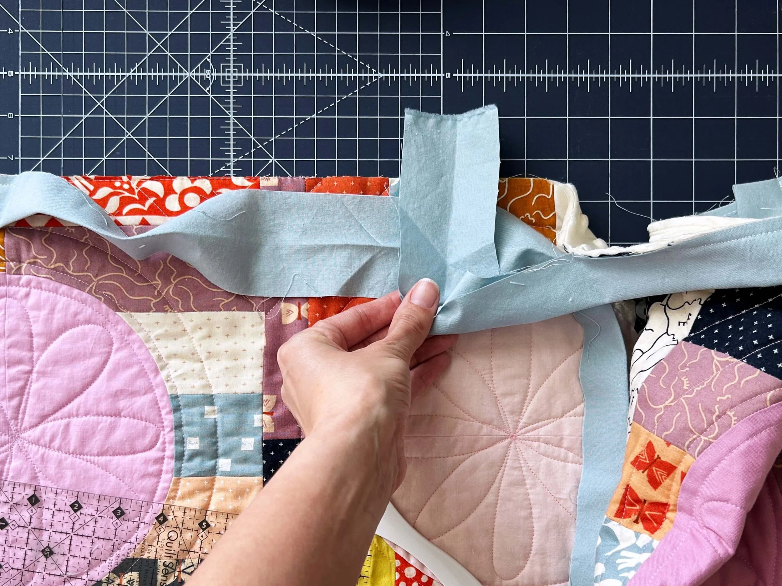 Peeper Binding Binding a Quilt — Megan Collins Quilt Design
