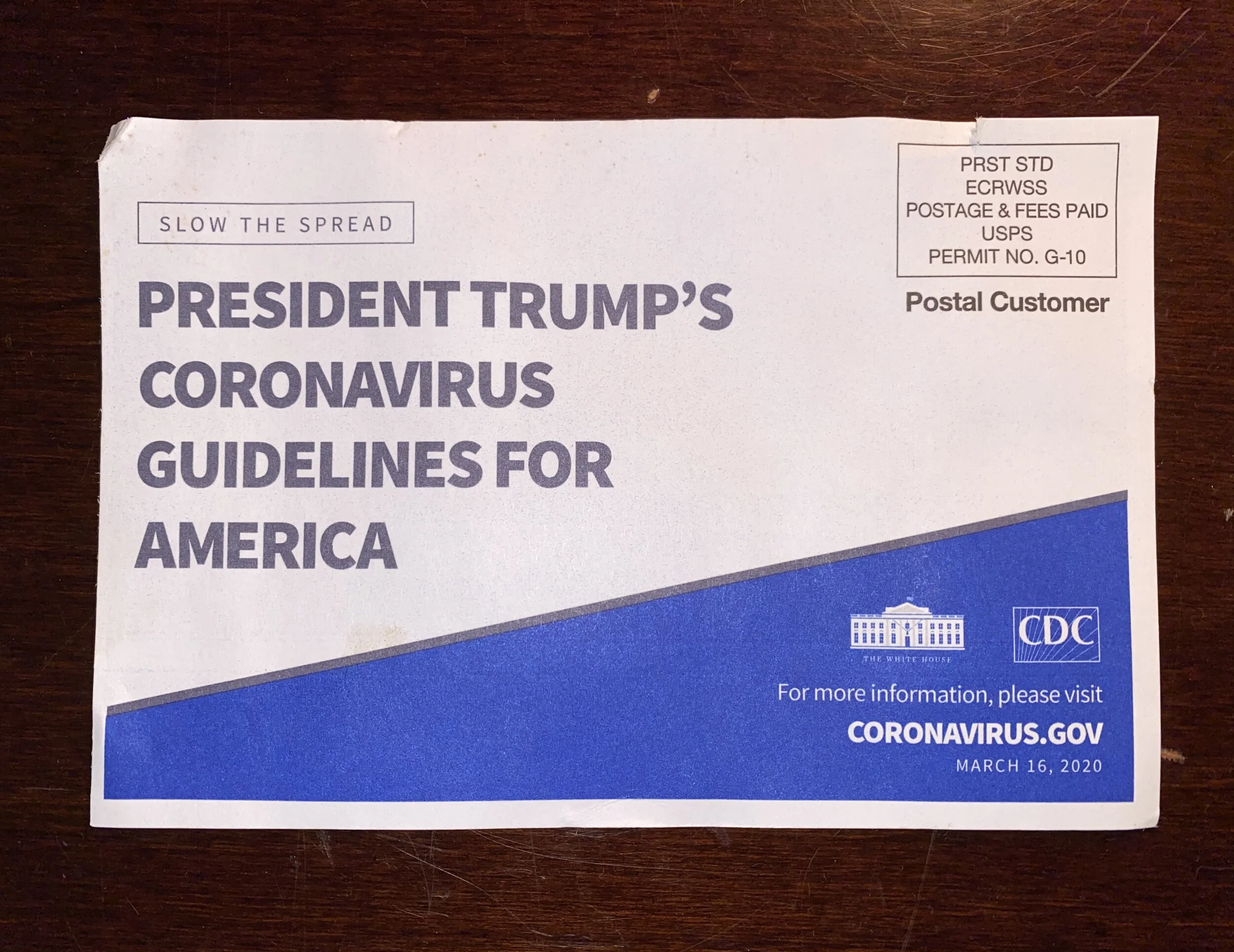 ‘President Trump's Coronavirus Guidelines’ Mailers Apparently Aren't Meant to Be Political