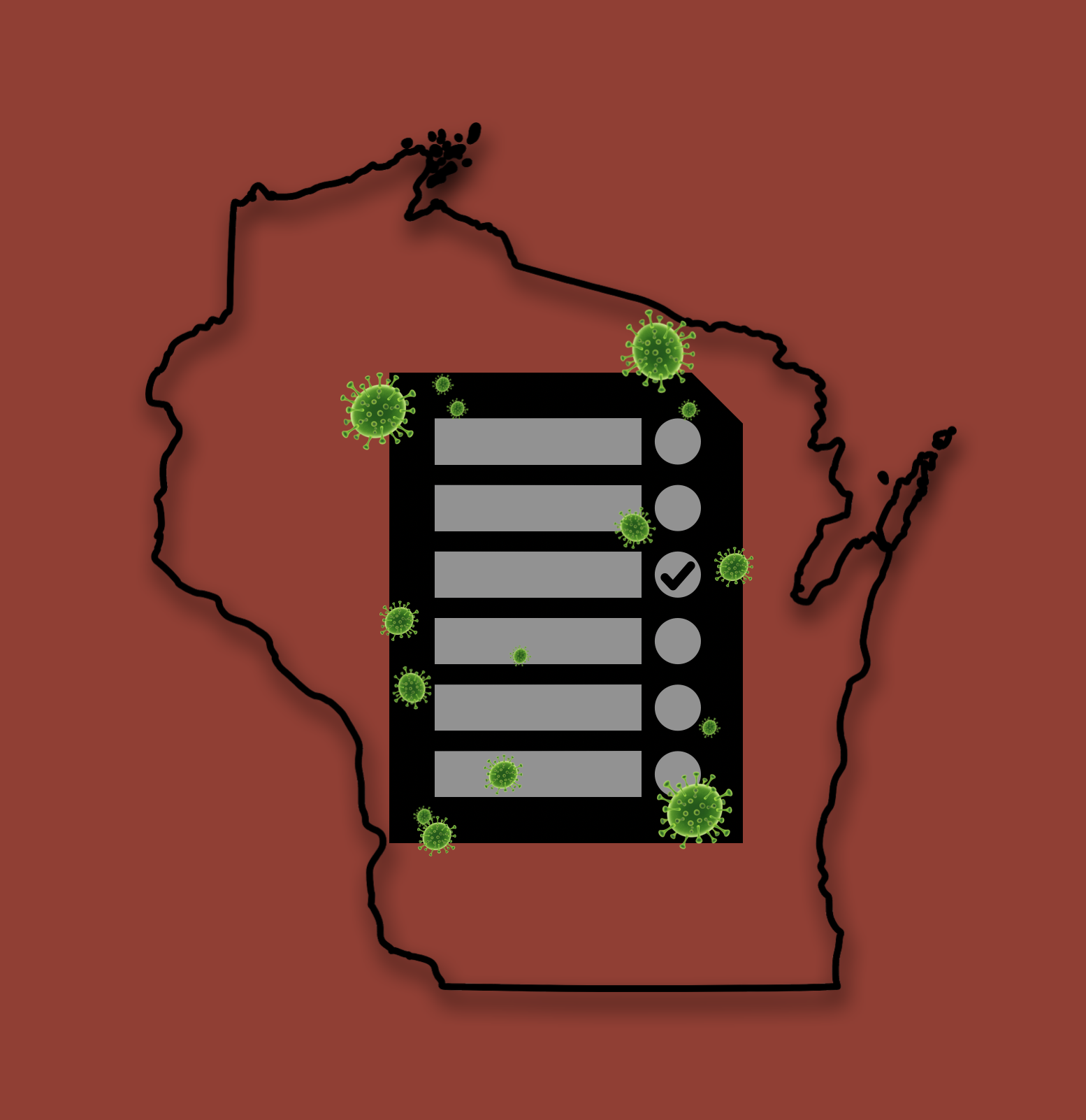 Wisconsin Voters Come Down With COVID-19