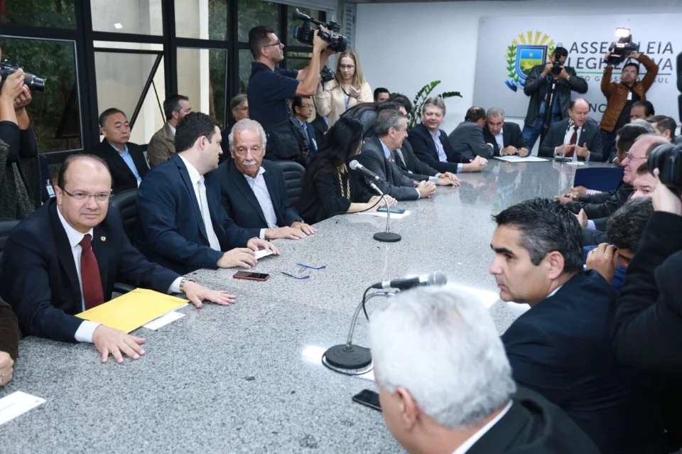 Entrega da PL de redução da alíquota do Imposto sobre a Circulação de Mercadorias e Serviços (ICMS) do diesel 