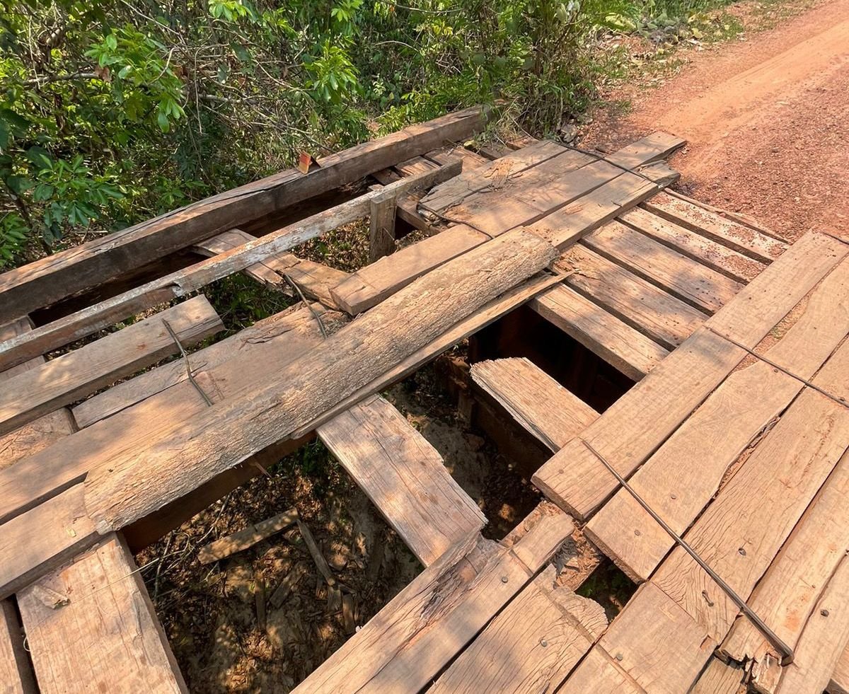 Barbosinha pede recuperação de ponte sobre o Córrego São José e da MS-447 entre Cipolândia até Ponte do Grego