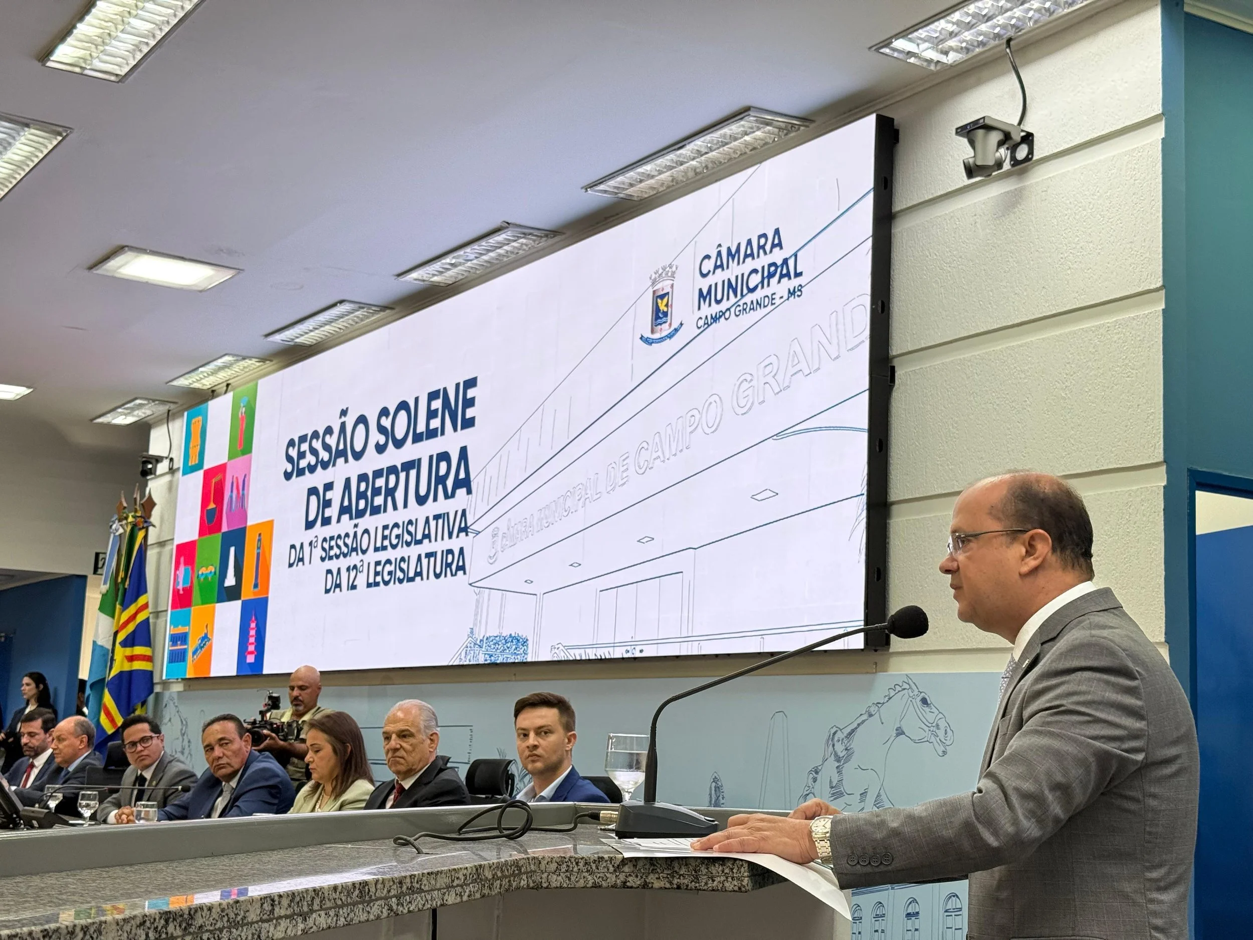 Governo de MS reforça compromisso com Campo Grande na abertura da 12ª Legislatura da Câmara Municipal