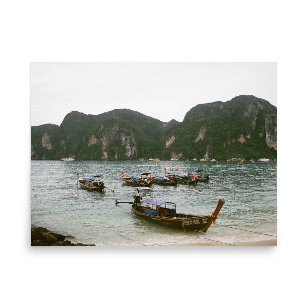 Water Taxis. Koh Phi Phi, Thailand 2017 on 35mm