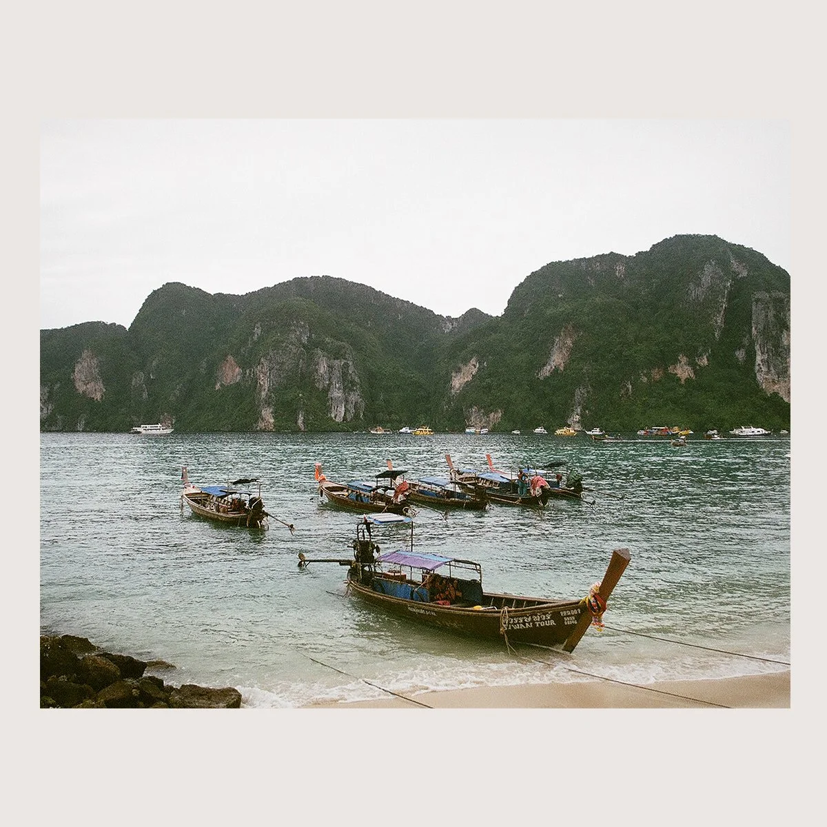 Water Taxis. Koh Phi Phi, Thailand 2017 on 35mm