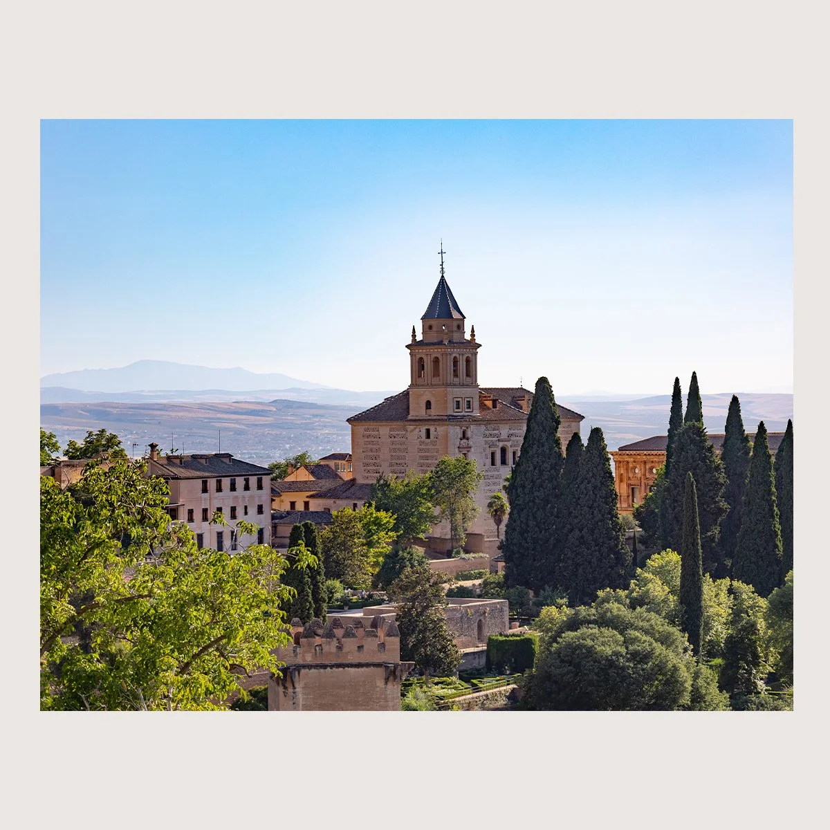 The Church from the Palace. Alhambra Palace, Spain 2022 on 35 mm.