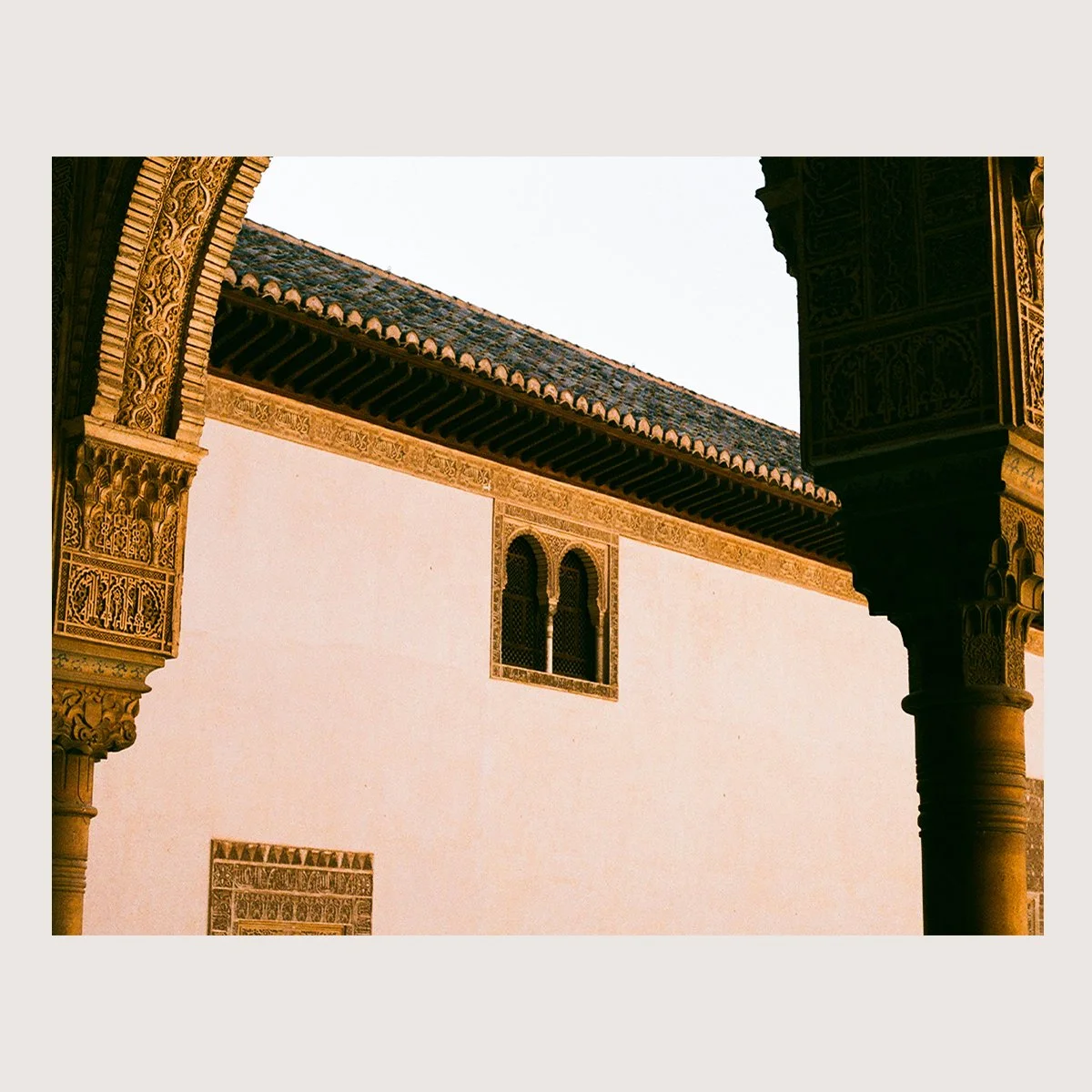 Palace Pillars. Alhambra Palace, Spain 2022 on 35 mm