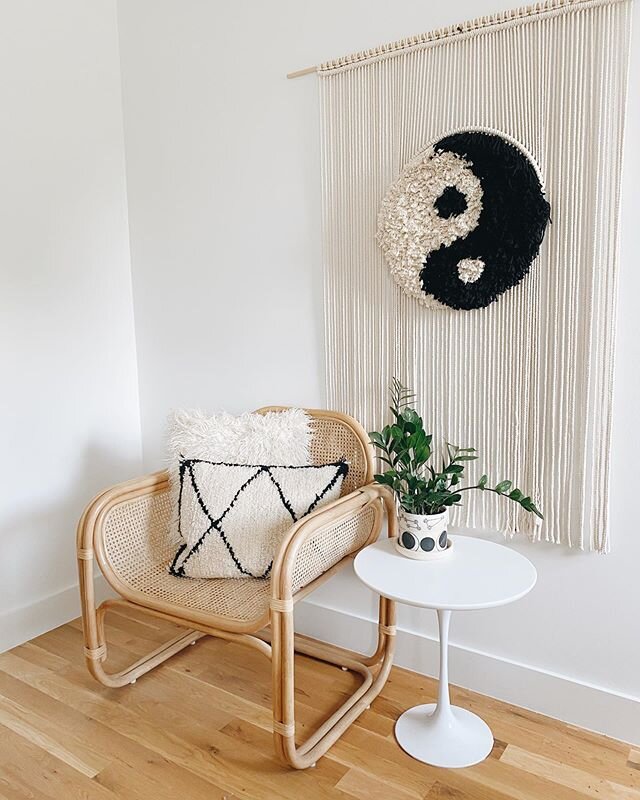 Balance is the key to everything. What we do, think, say, eat, feel, they all require awareness, and through awareness we can grow. &ndash; Koi Fresco 🖤🤍
.
.
I made this yin yang wall hanging for fun because I couldn&rsquo;t stop daydreaming about 