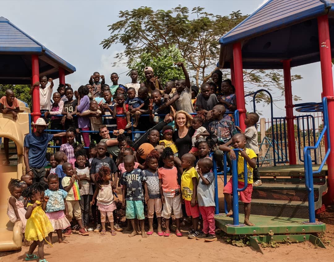 Bringing in the New Year with a trip to the one playground in Gemena. The children were ecstatic!