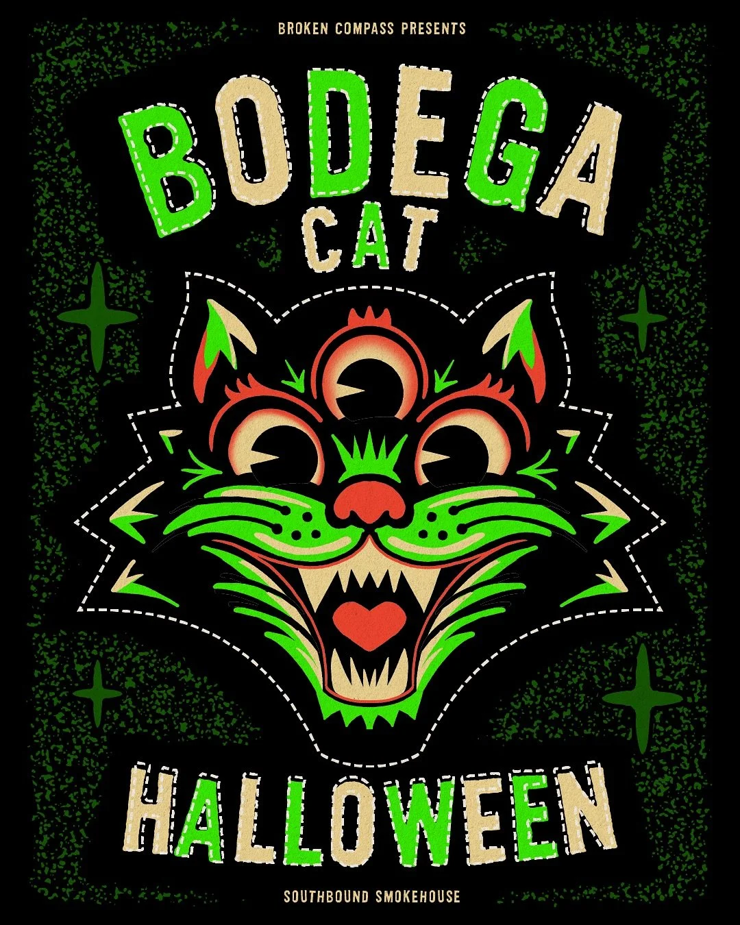 CRUNK HALLOWEEN
I heard drawing flyers for bands is the most fun you can have with paper. That&rsquo;s what I heard.

#cat #thirdeye #flyer #art #livemusic #halloween #design #localband