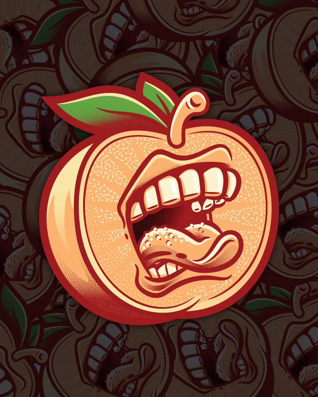 Screamin’ Peach Stickers