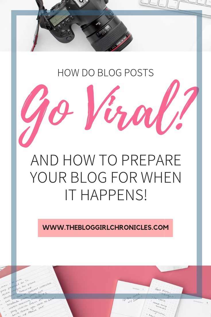 Useful information and tips on what it means to have a viral blog post: how do Blog Posts go Viral and what to do with your posts to make sure you are optimizing it for your goals! #blogging #bloggingtips