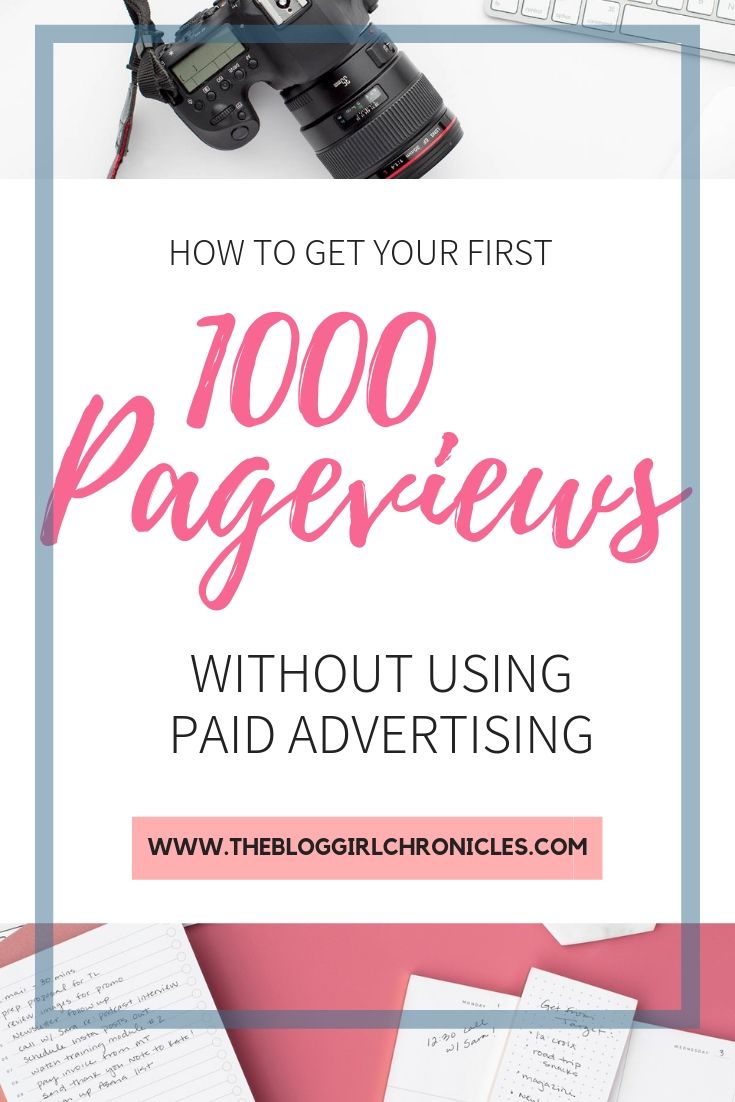 How to get your first 1000 pageviews on your blog #blogging #bloggingtips