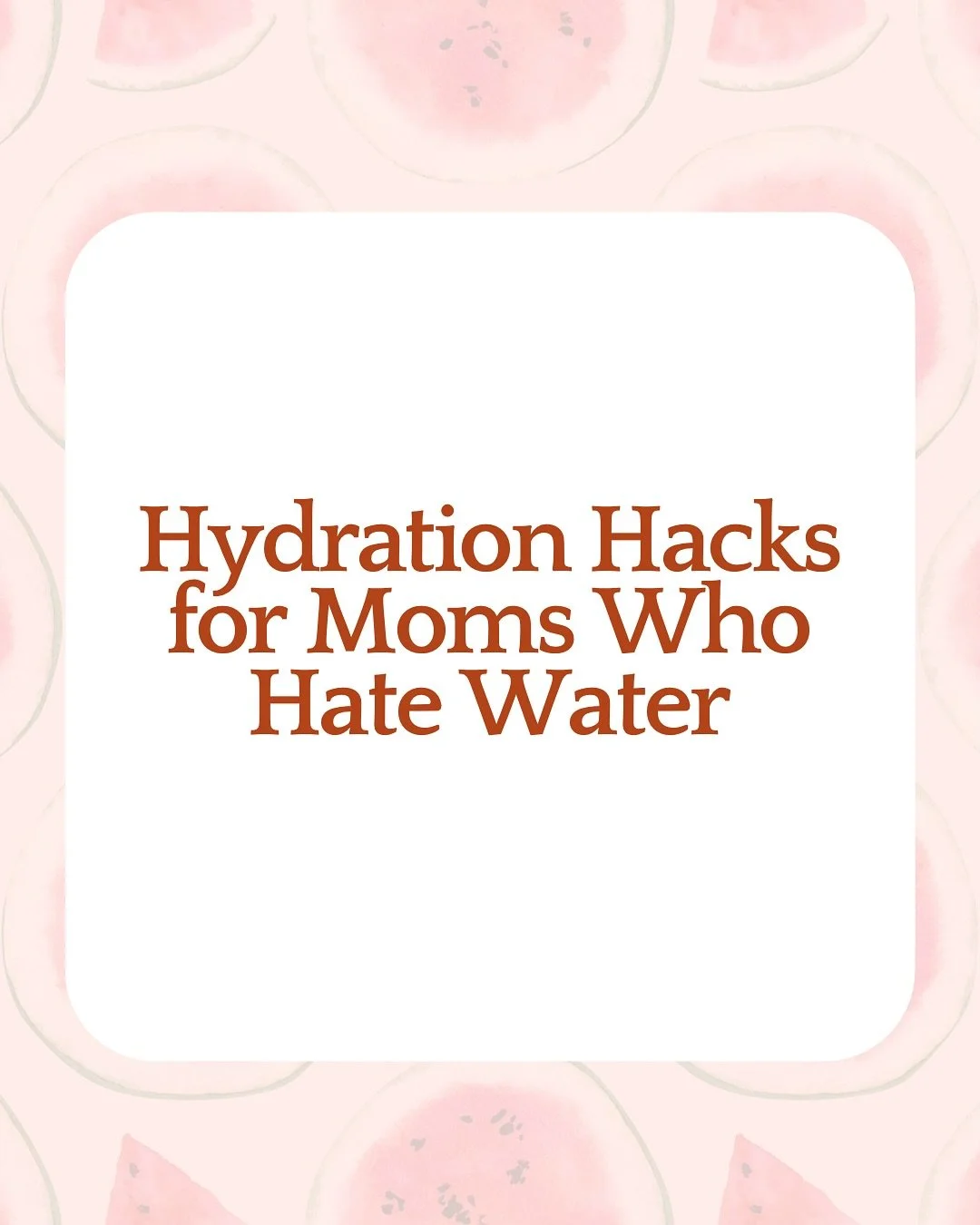 We get it, water isn&rsquo;t always the easiest to love, especially during pregnancy.😓

If drinking enough feels like a struggle, you&rsquo;re not alone. There are gentle ways to stay hydrated without forcing it.

Swipe through to see simple, mama-s