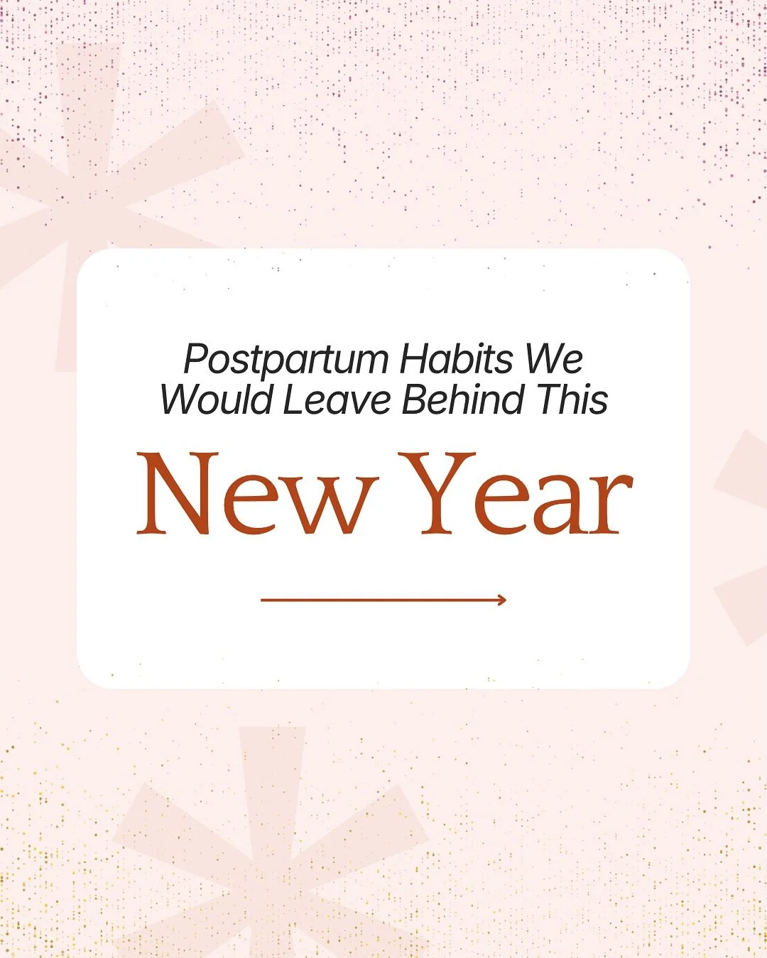 New year, new habits -
and some old ones we&rsquo;re finally letting go.

No more rushing our healing.
No more shrinking our needs.
No more pretending postpartum is easy.

#newyeargoal #newyeargoals #postpartummentalhealth #postpartumrecovery #postpa