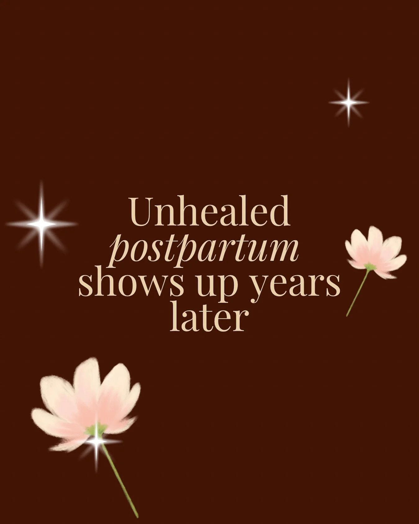 Unaddressed postpartum experiences don&rsquo;t always fade with time. Sometimes, they settle quietly into the background and resurface years later as anxiety, exhaustion, irritability, or a sense of disconnection from yourself.

Many parents move for