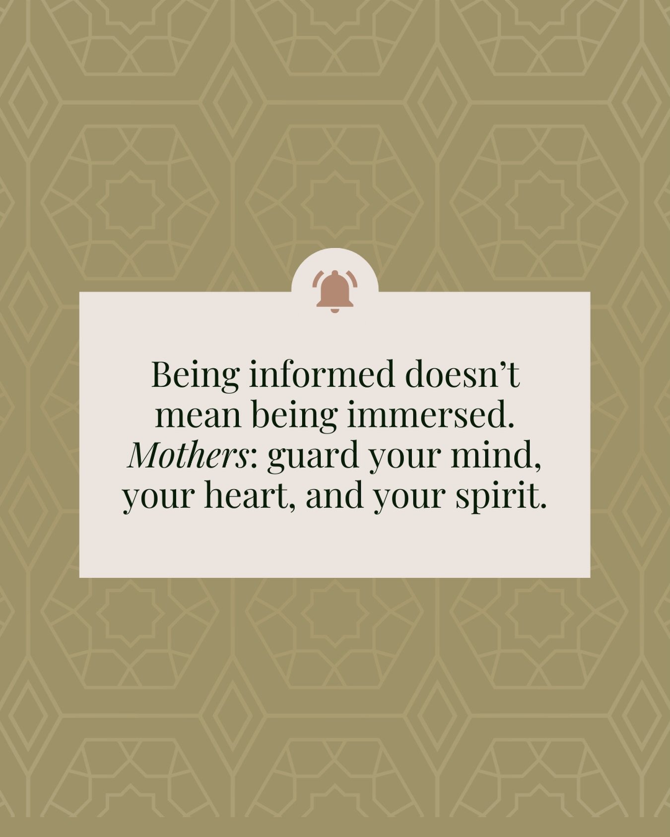 With everything happening in the world right now, it&rsquo;s easy to feel overwhelmed. The headlines are heavy. The conversations are intense. The details can be disturbing.

But mamas, we don&rsquo;t have to consume everything just to stay &ldquo;in
